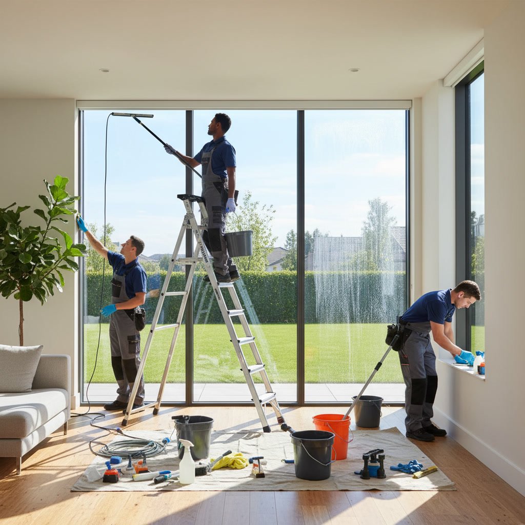 Clean and streak-free home windows after professional service